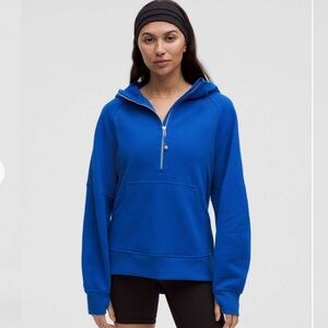 LULULEMON Galactic Cobalt/Blue Hoodie XL/XXL & Sweatpants XL Set Worn 1 x LNWOT!